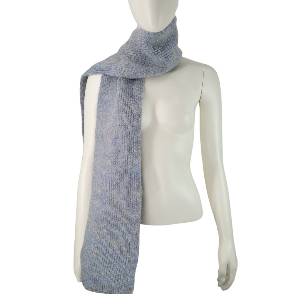 NWT Hilda Ltd. Iceland Blue Wool Scarf